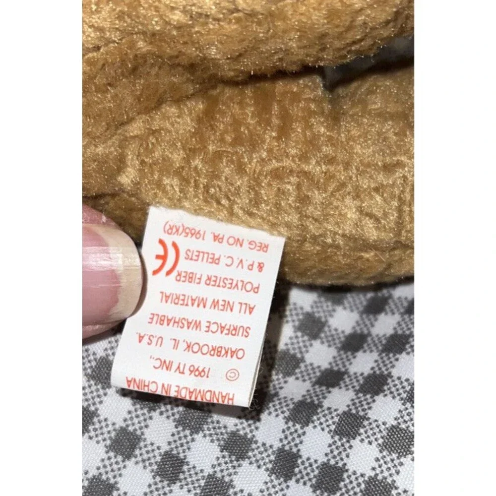1996 Ty Beanie Baby TUFFY THE DOG With Rare Multiple Tag Errors Retired New Cond